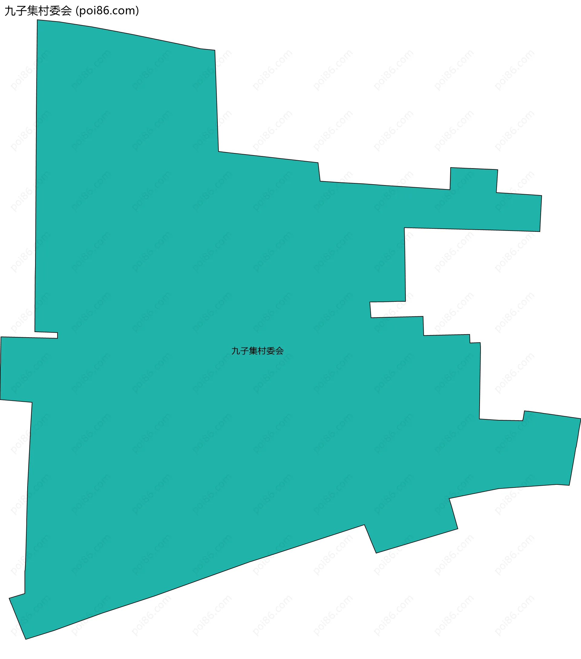 九子集村委会边界地图
