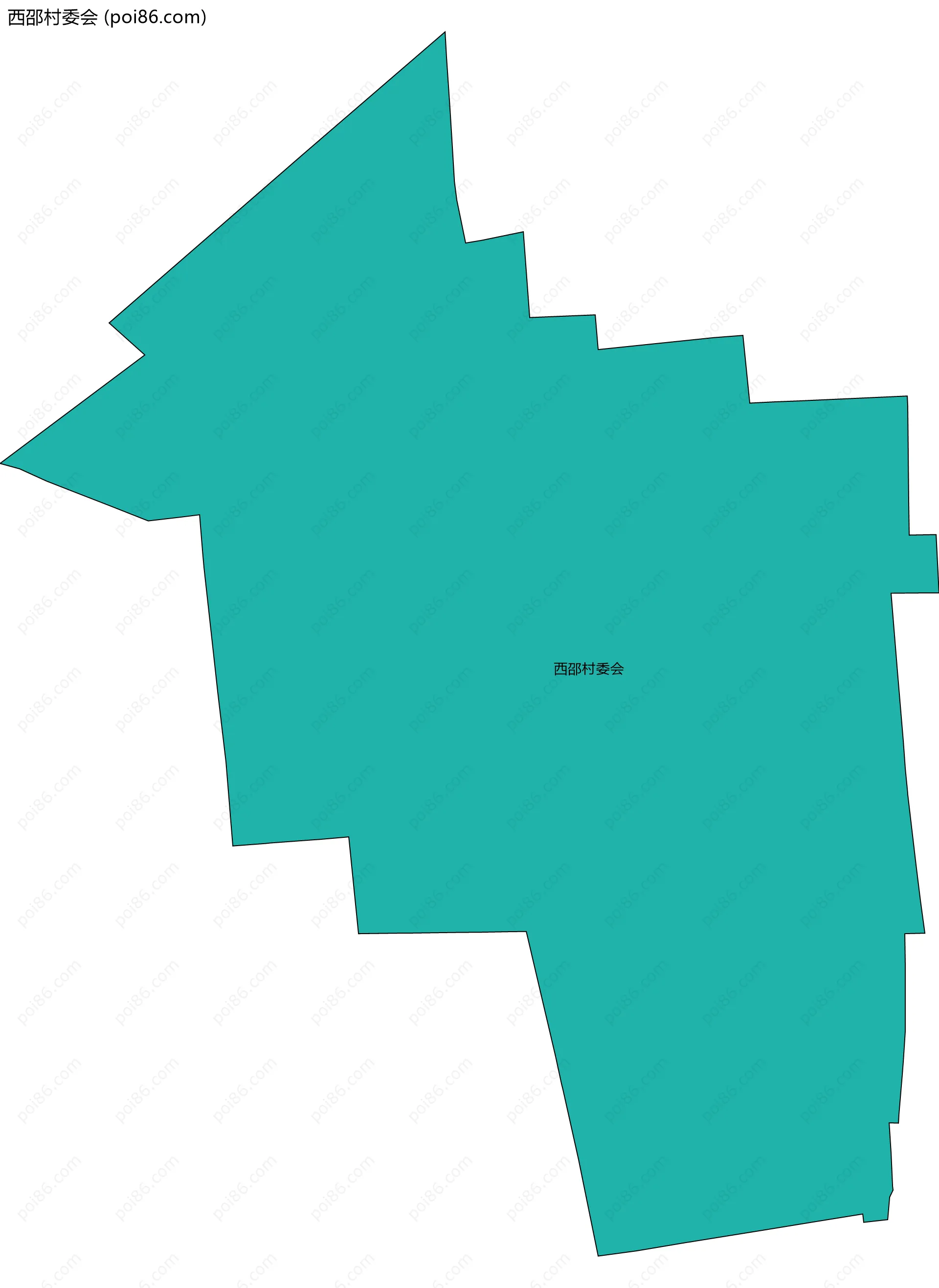 西邵村委会边界地图