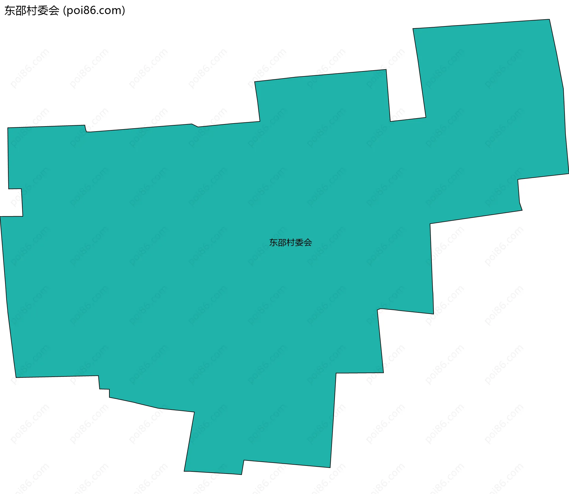 东邵村委会边界地图