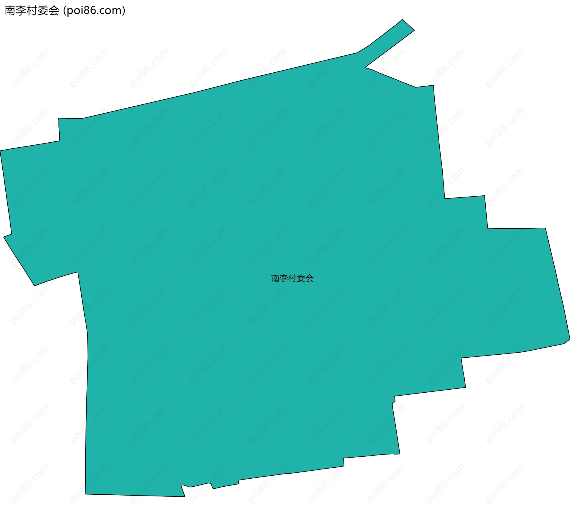 南李村委会边界地图