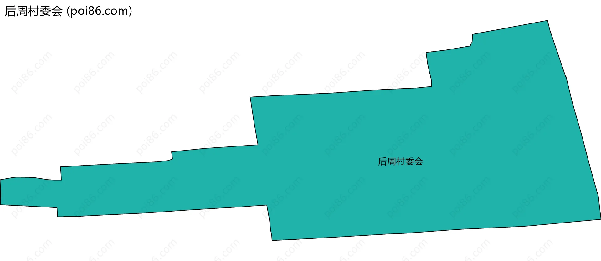 后周村委会边界地图