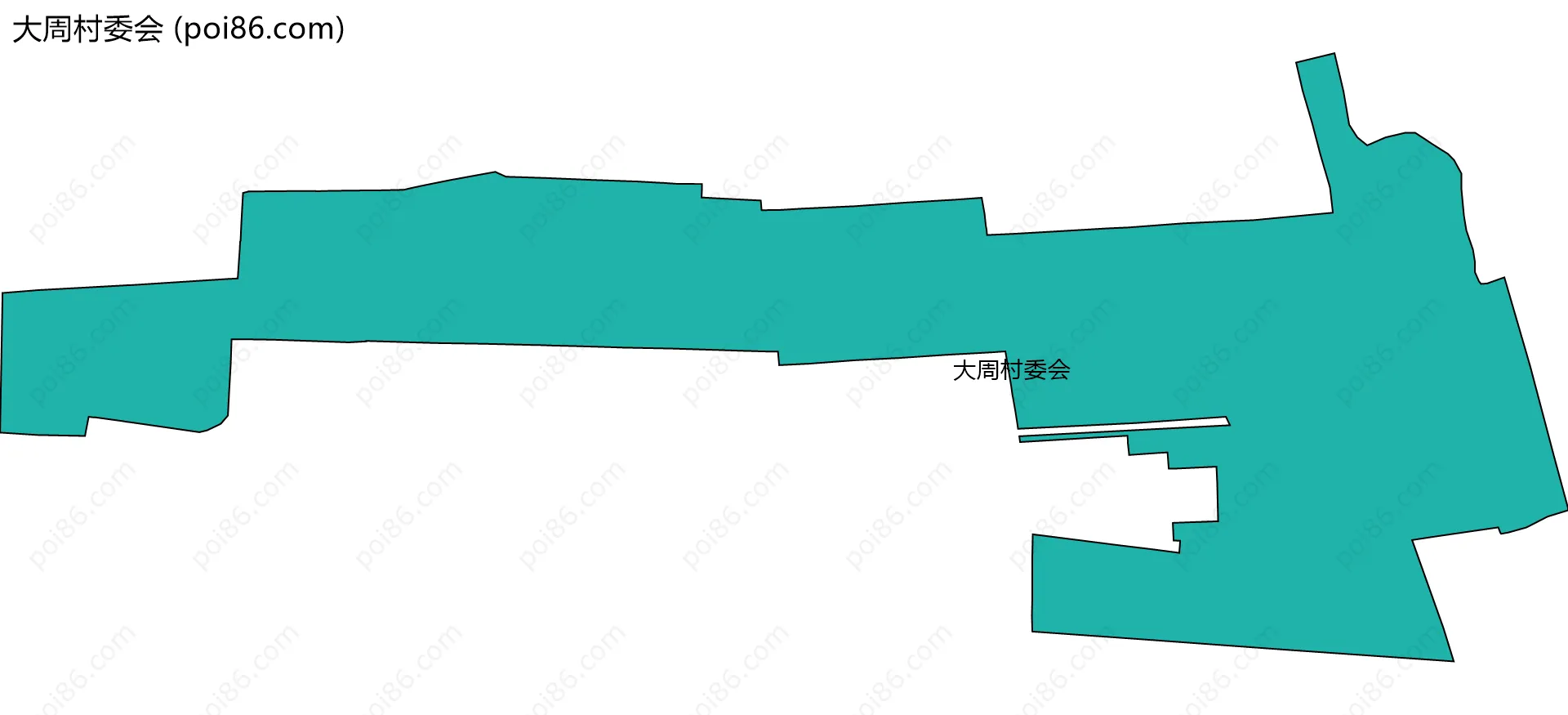 大周村委会边界地图