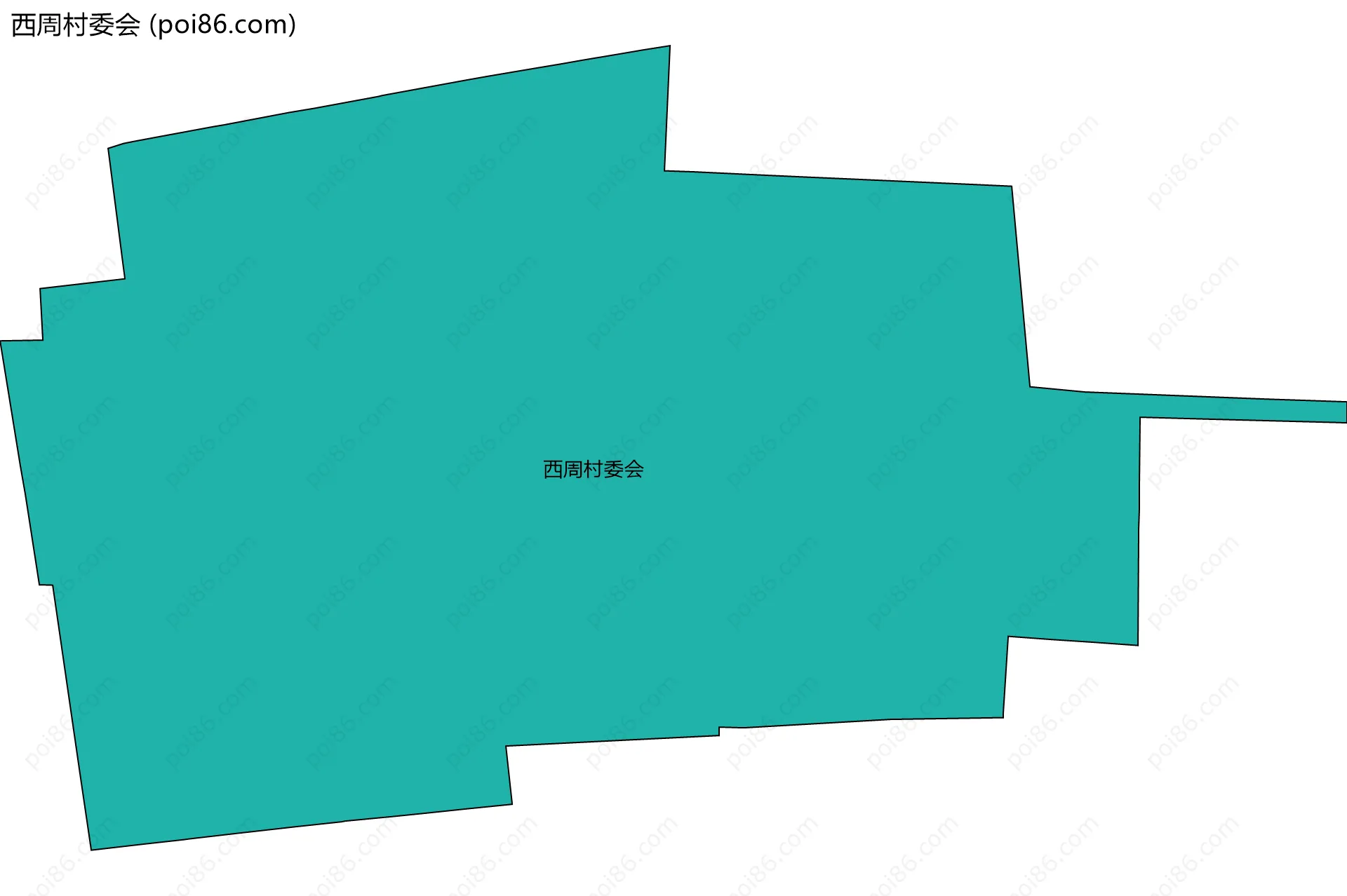 西周村委会边界地图