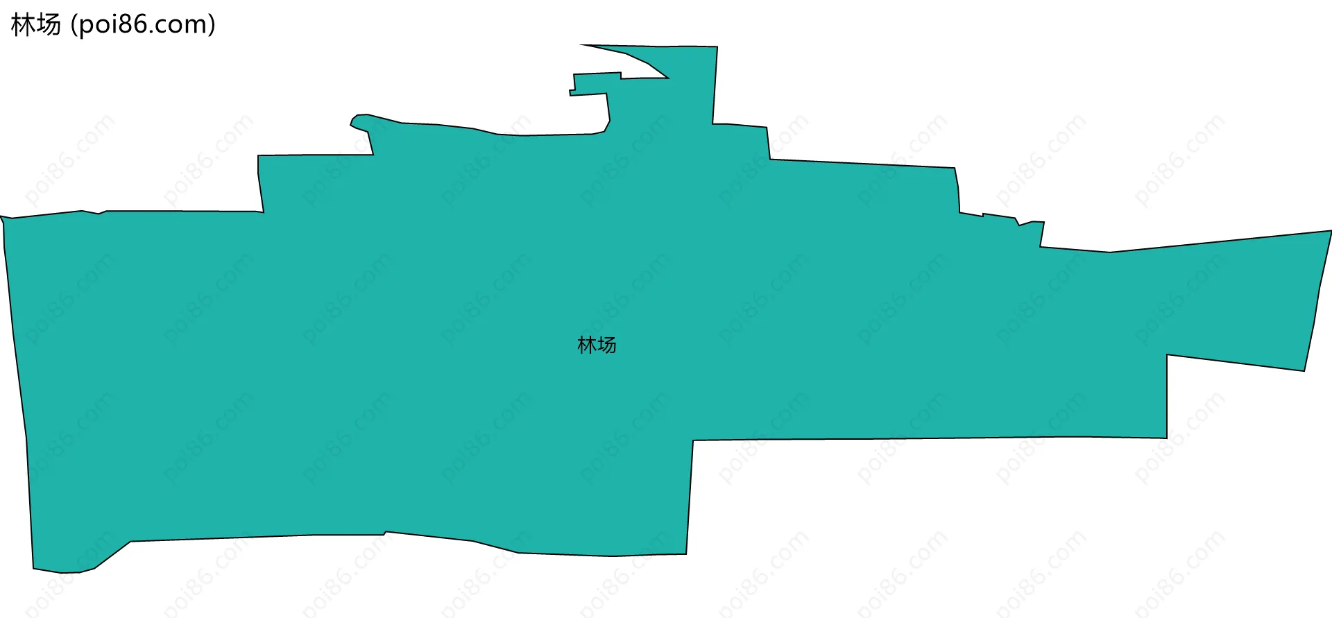 林场边界地图