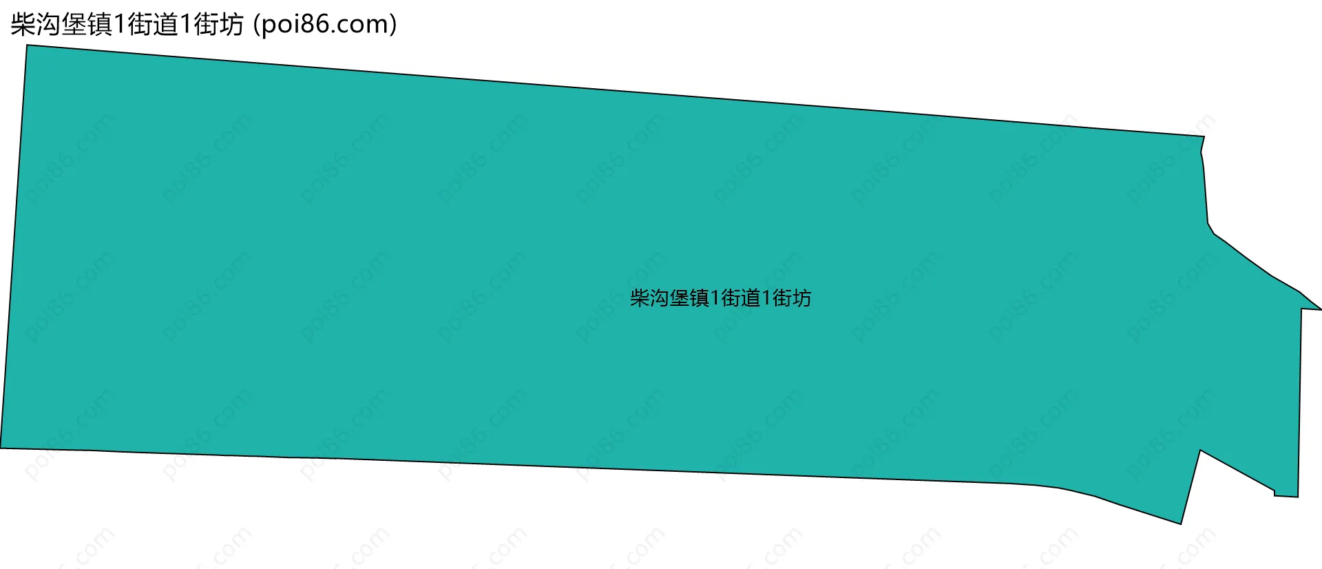 柴沟堡镇1街道1街坊边界地图