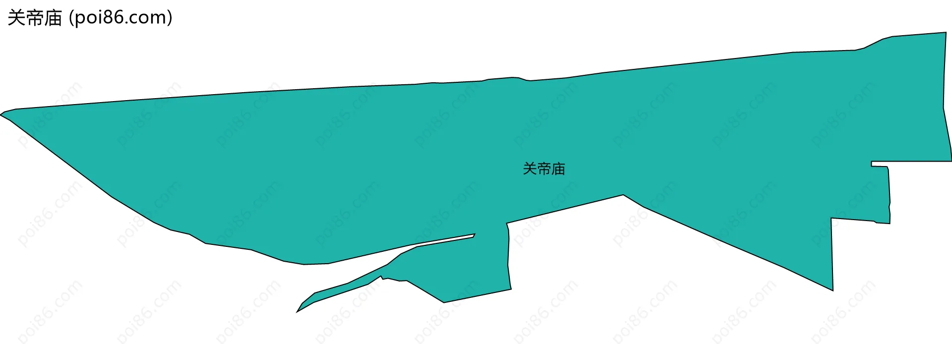 关帝庙边界地图