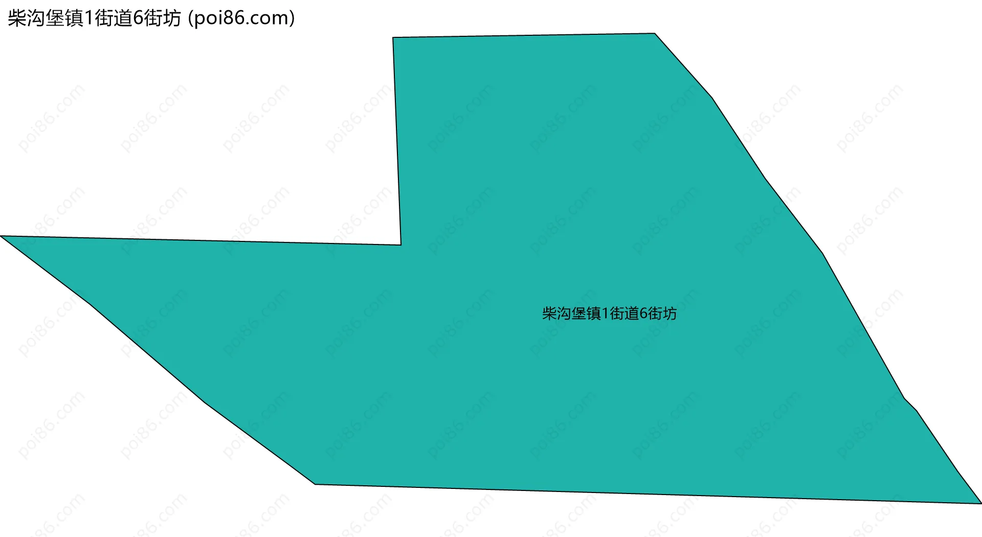 柴沟堡镇1街道6街坊边界地图
