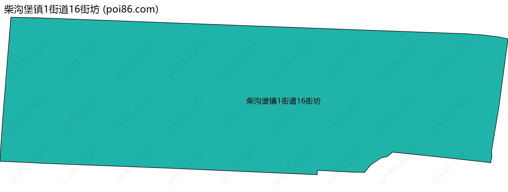 柴沟堡镇1街道16街坊边界地图