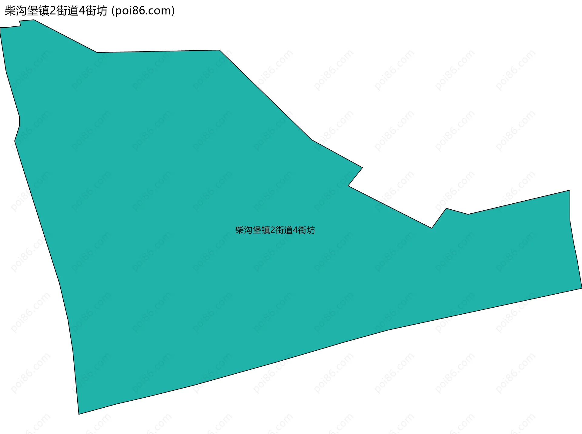 柴沟堡镇2街道4街坊边界地图