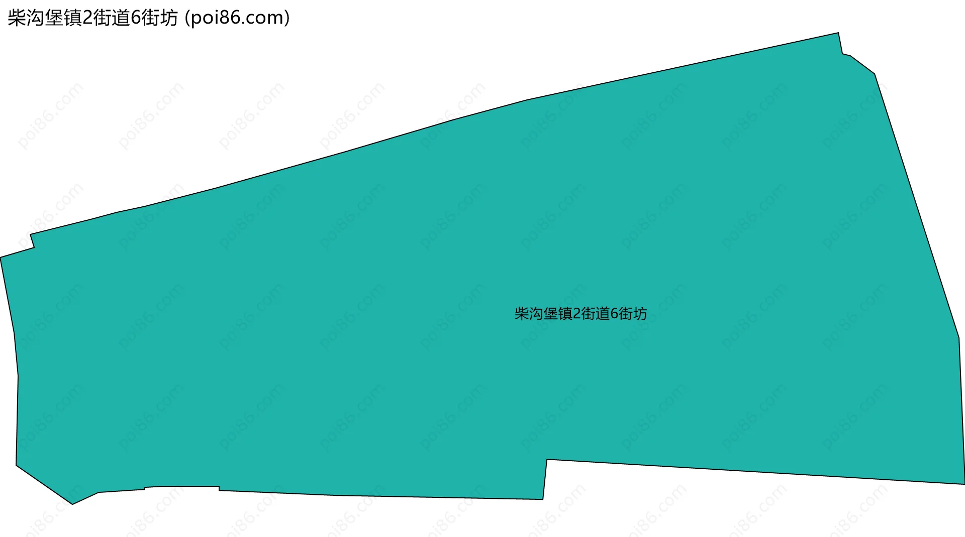柴沟堡镇2街道6街坊边界地图