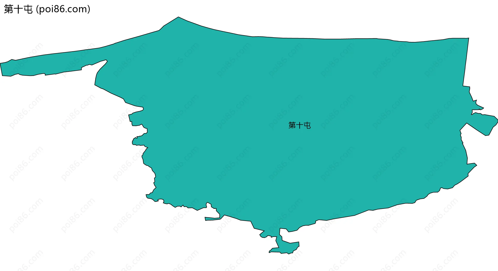 第十屯边界地图