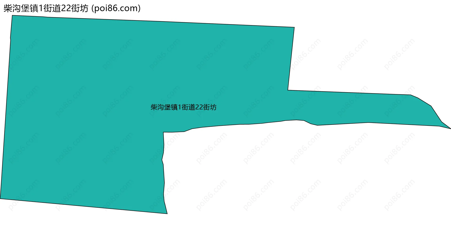 柴沟堡镇1街道22街坊边界地图