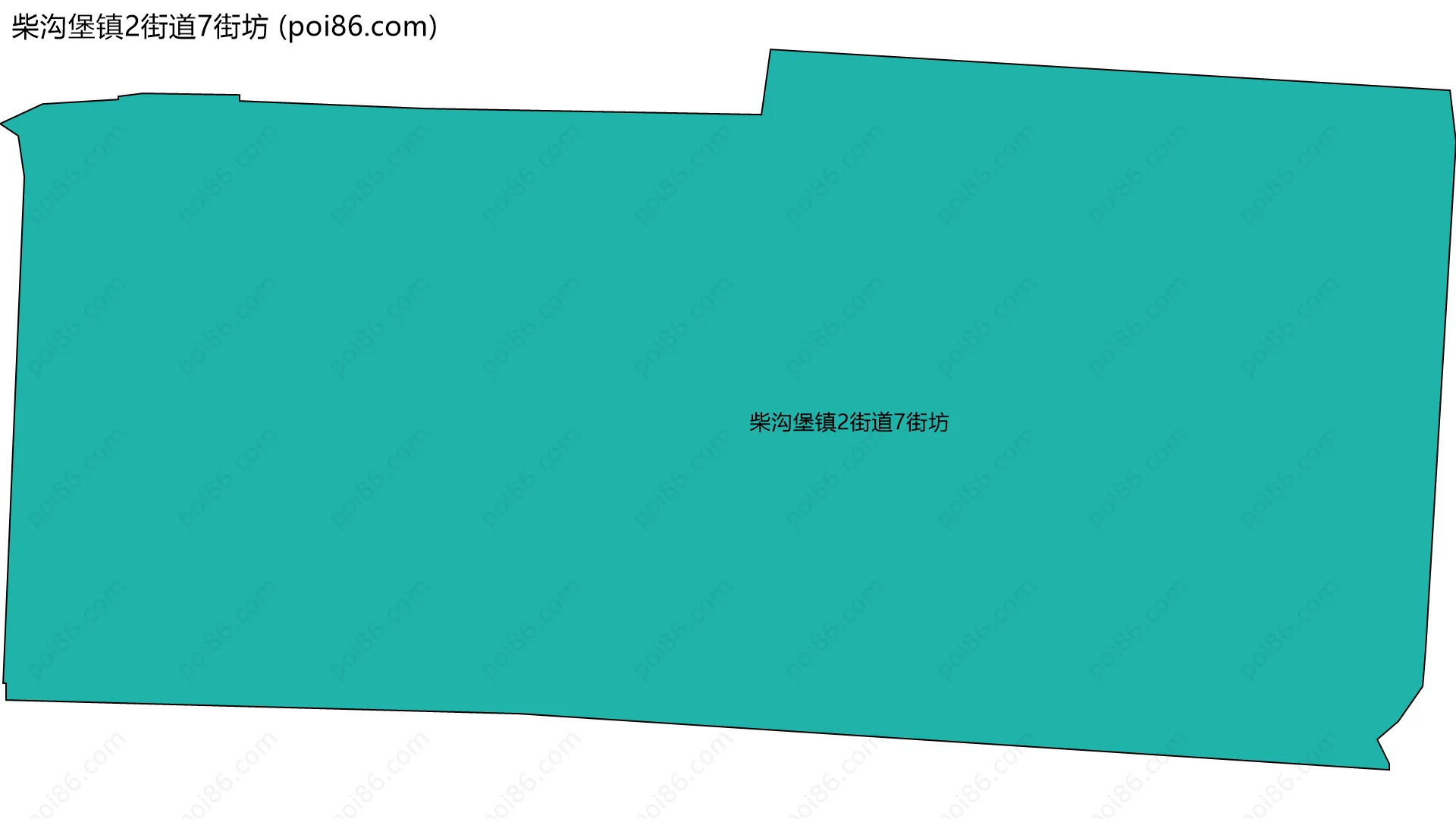柴沟堡镇2街道7街坊边界地图