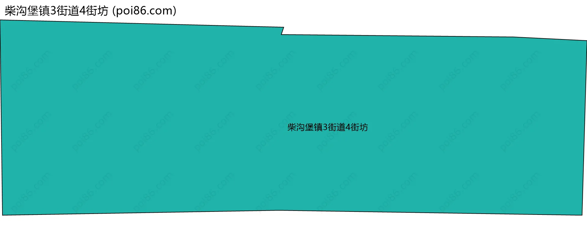 柴沟堡镇3街道4街坊边界地图
