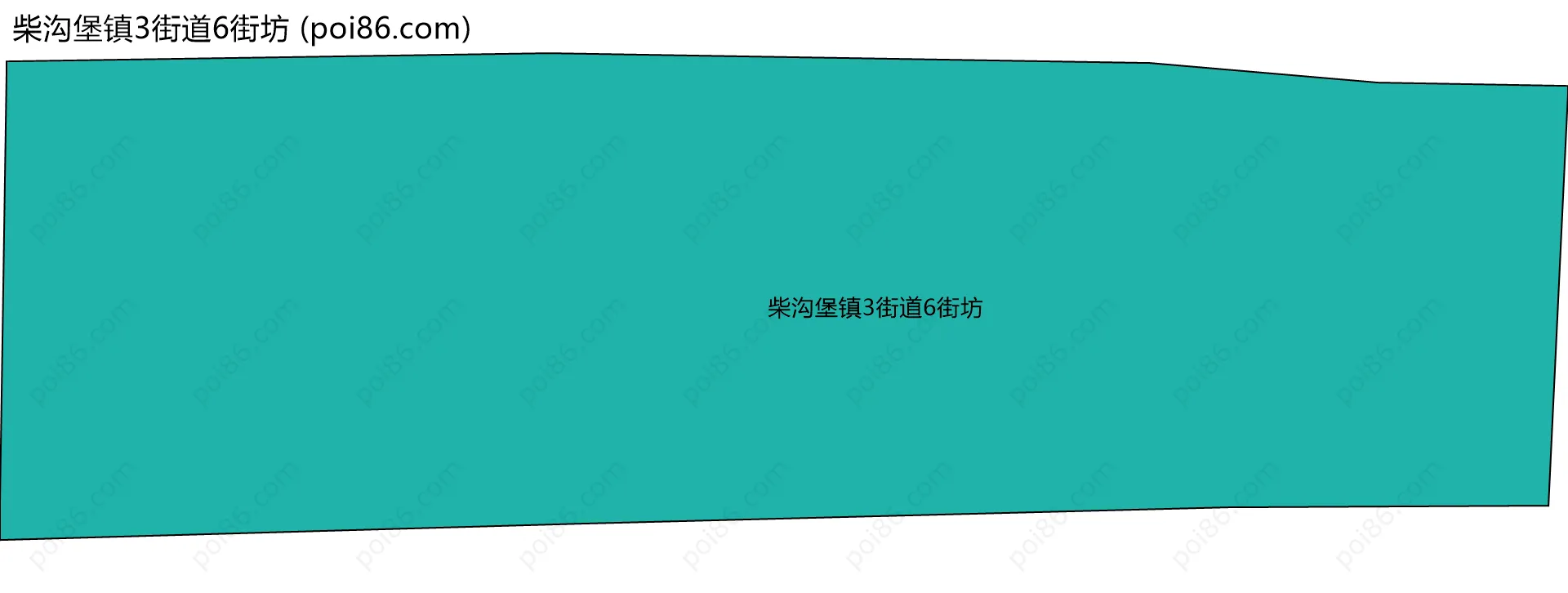 柴沟堡镇3街道6街坊边界地图