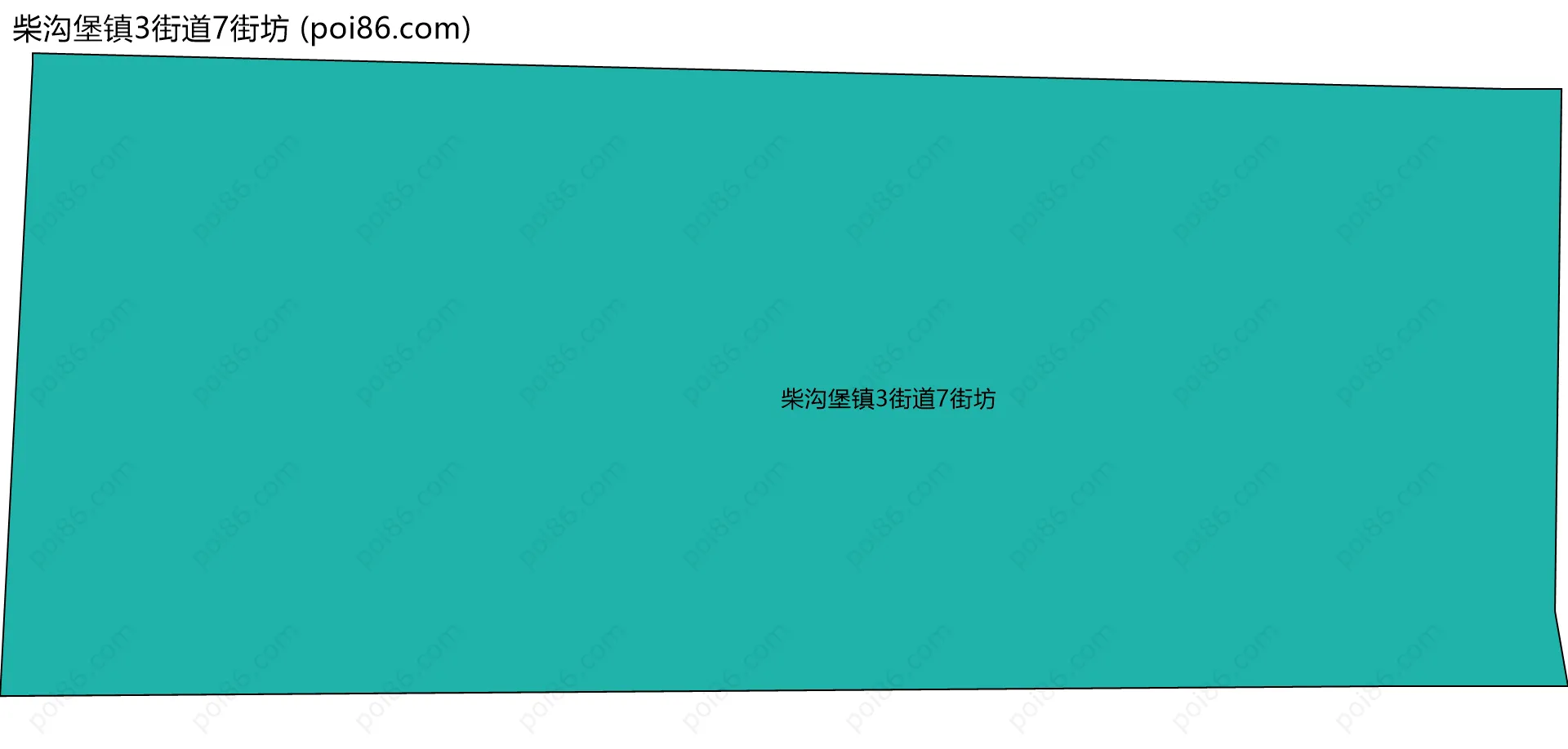 柴沟堡镇3街道7街坊边界地图