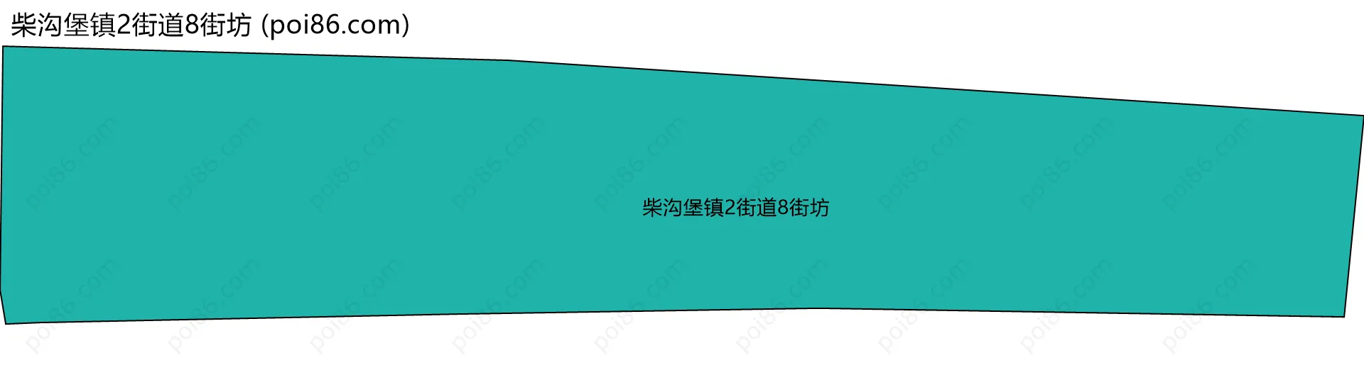 柴沟堡镇2街道8街坊边界地图