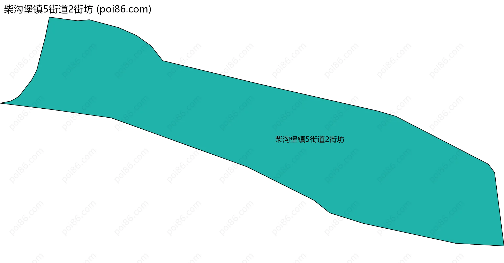 柴沟堡镇5街道2街坊边界地图