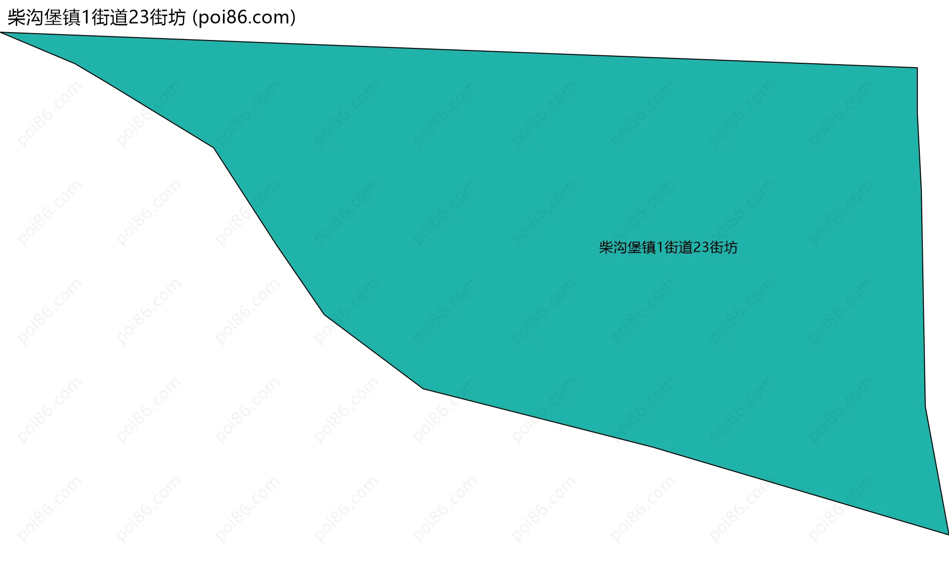 柴沟堡镇1街道23街坊边界地图