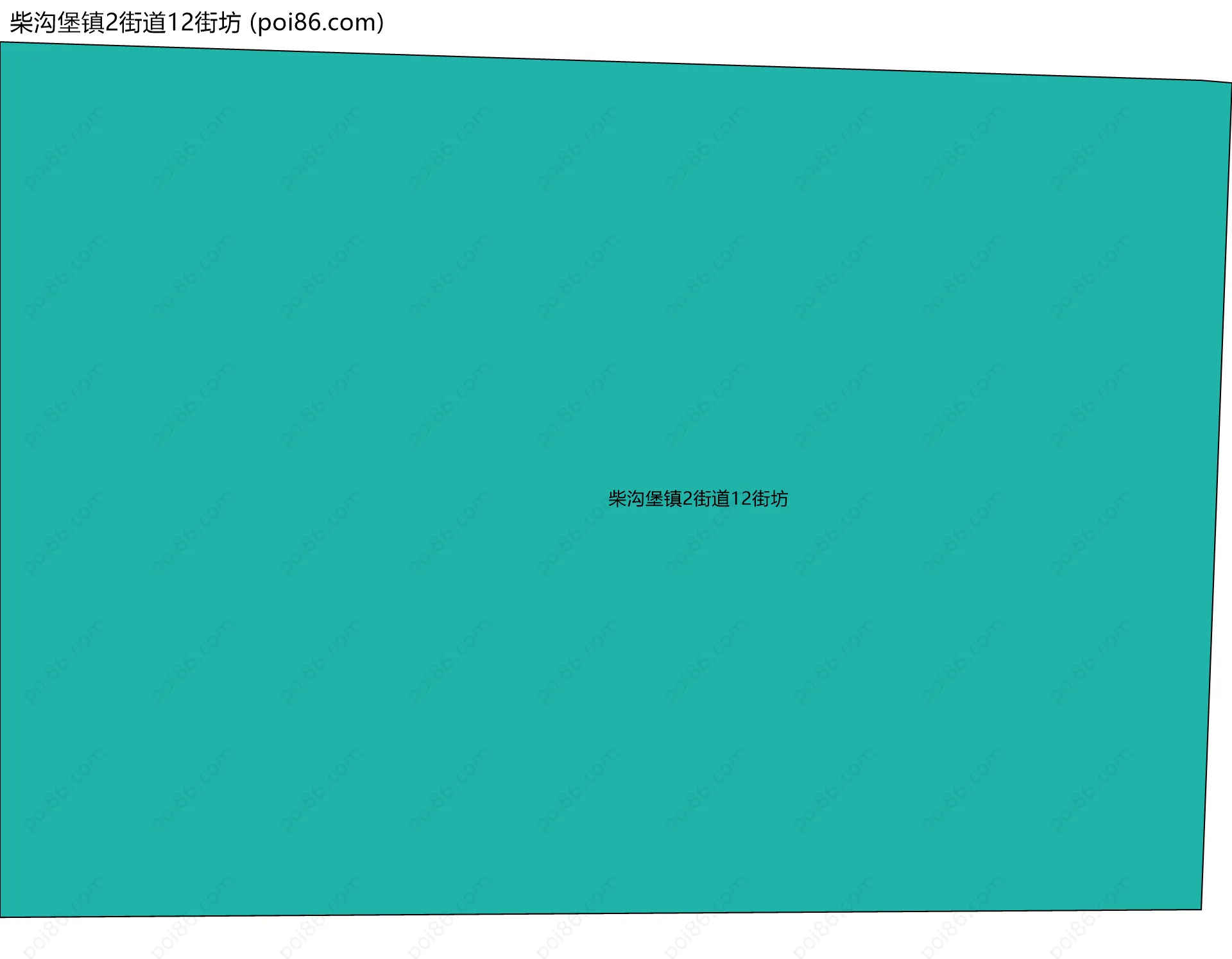 柴沟堡镇2街道12街坊边界地图