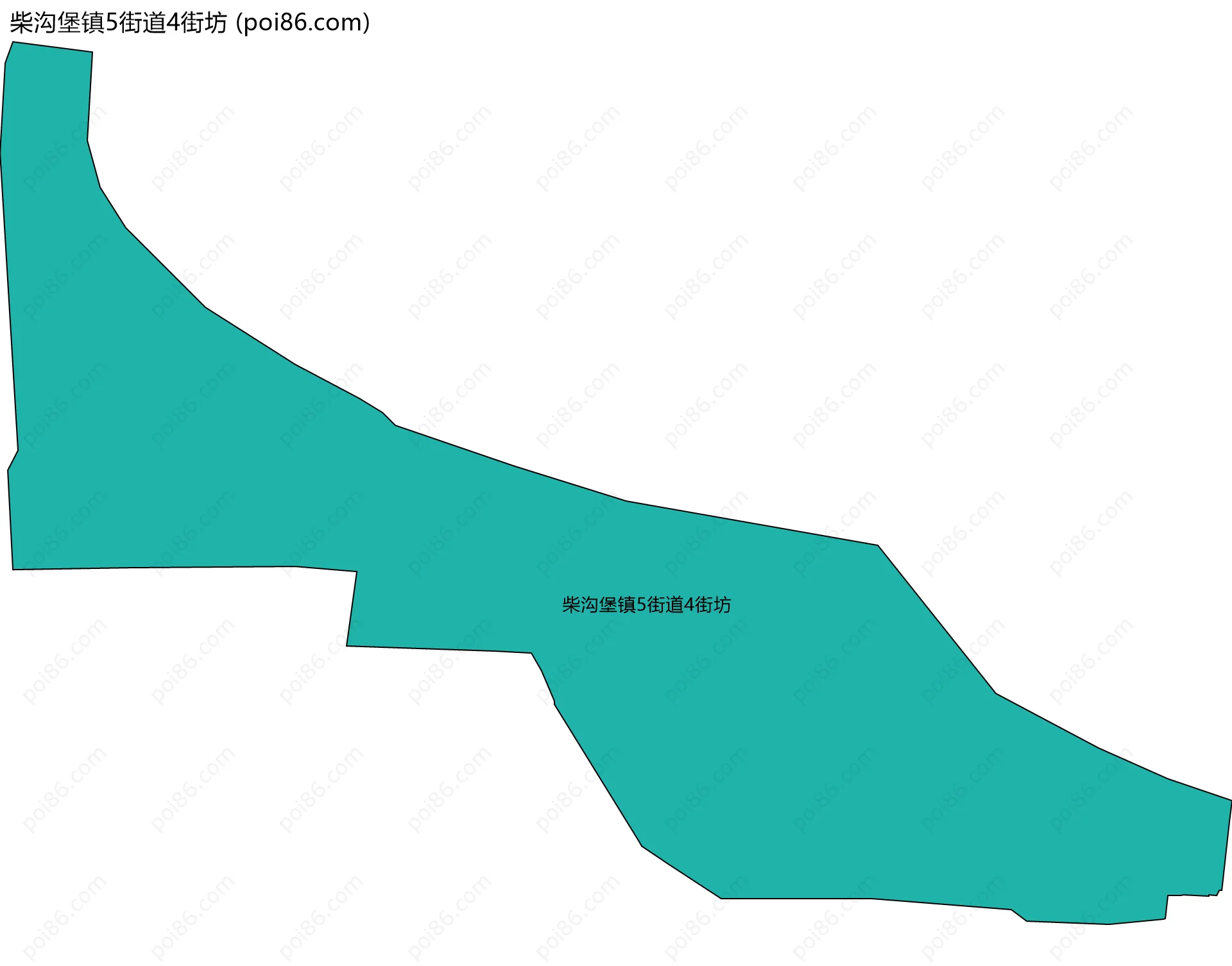 柴沟堡镇5街道4街坊边界地图