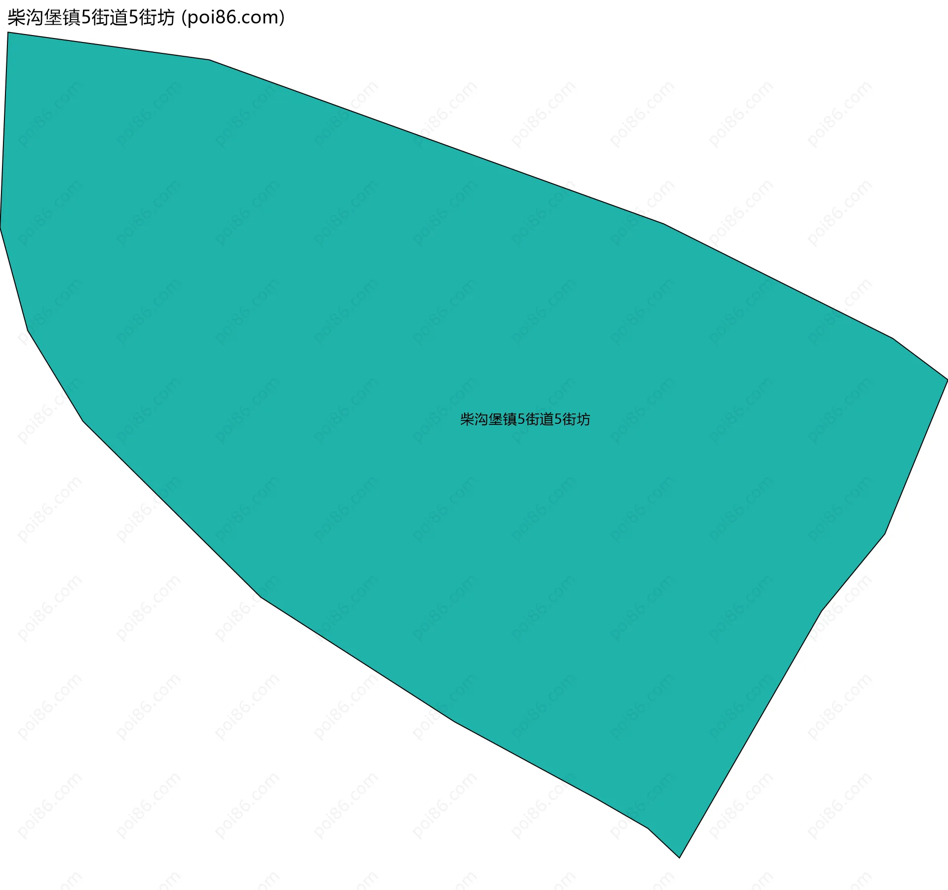 柴沟堡镇5街道5街坊边界地图