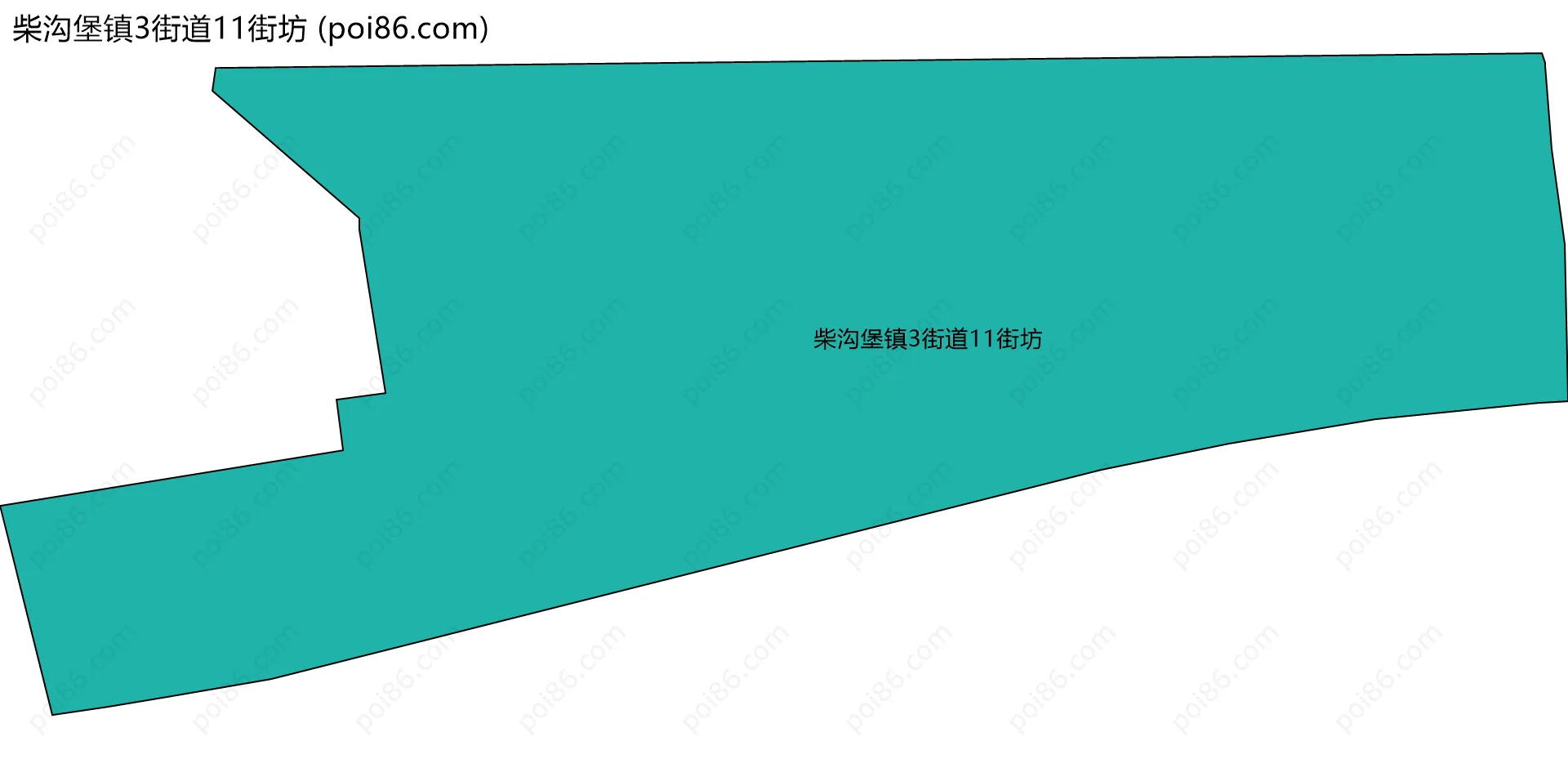 柴沟堡镇3街道11街坊边界地图