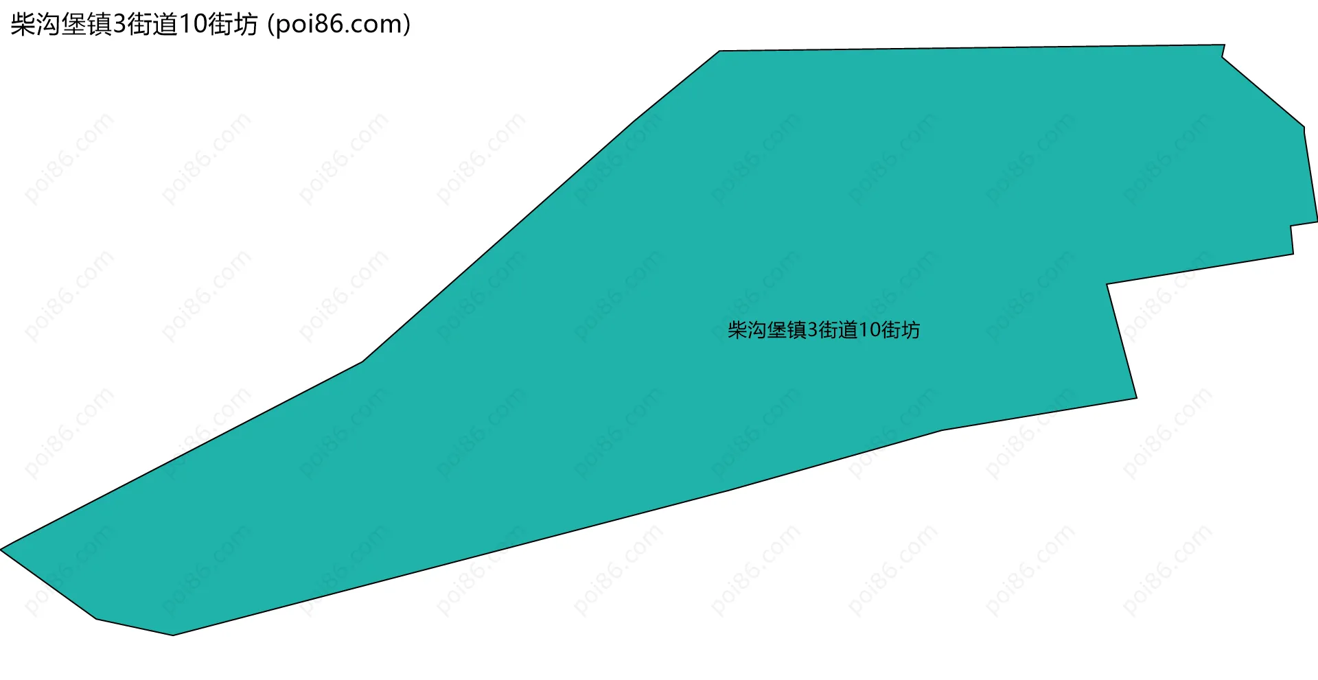 柴沟堡镇3街道10街坊边界地图
