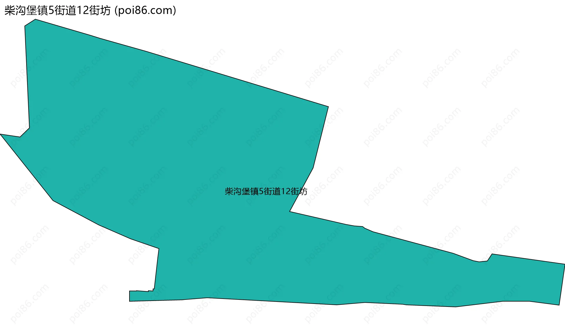 柴沟堡镇5街道12街坊边界地图