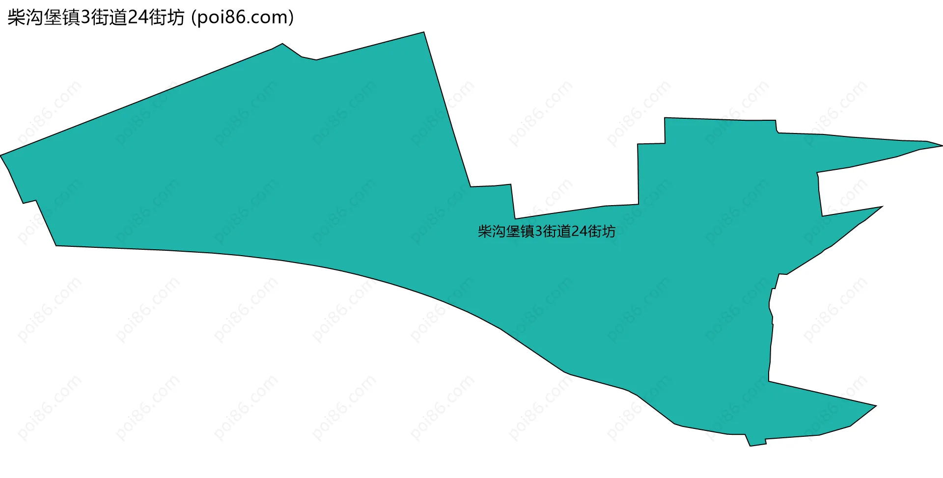 柴沟堡镇3街道24街坊边界地图