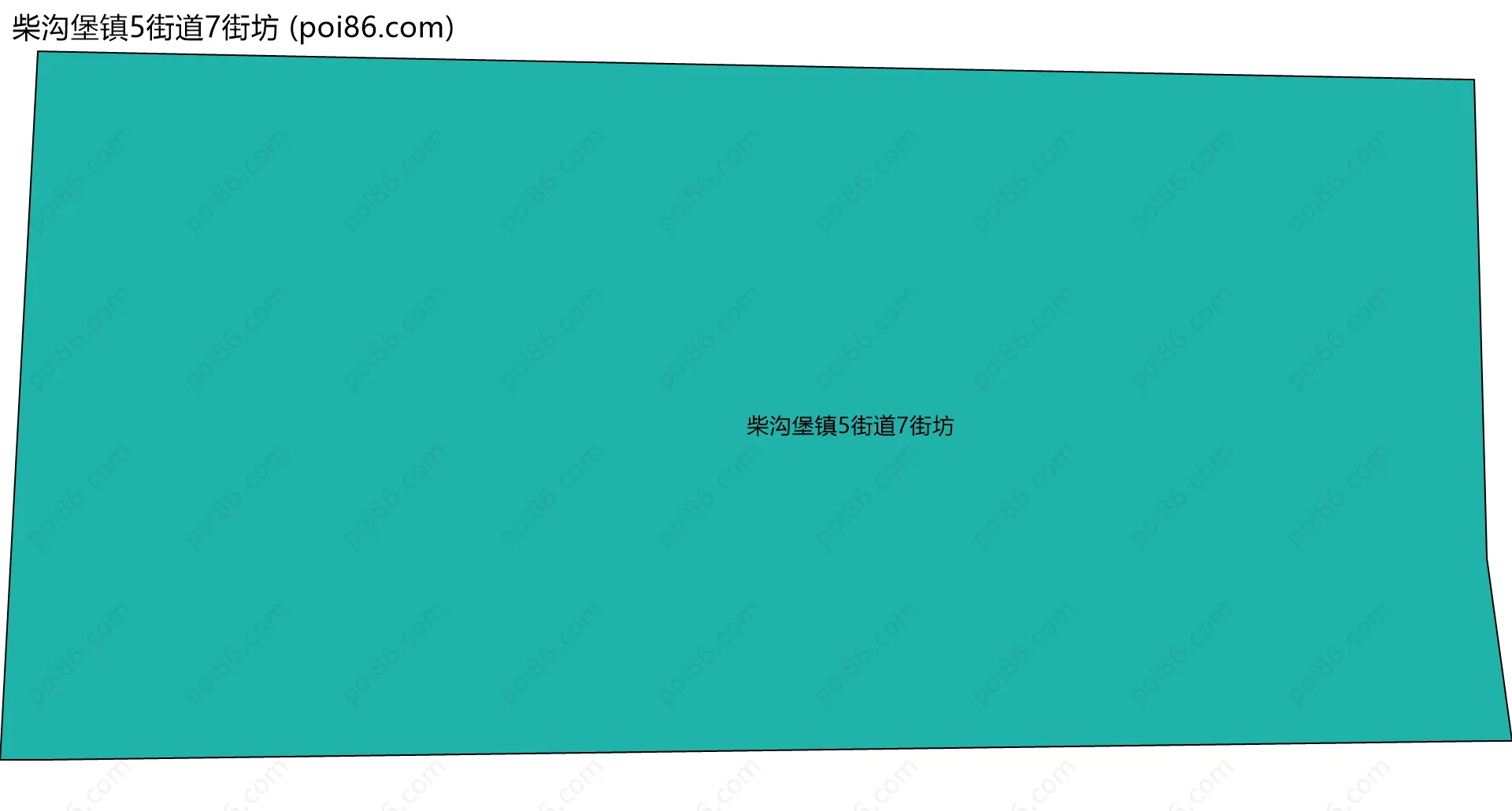 柴沟堡镇5街道7街坊边界地图