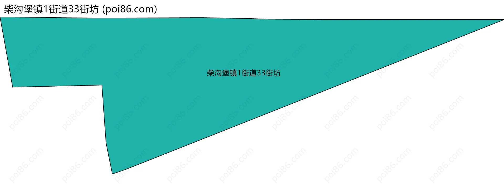 柴沟堡镇1街道33街坊边界地图