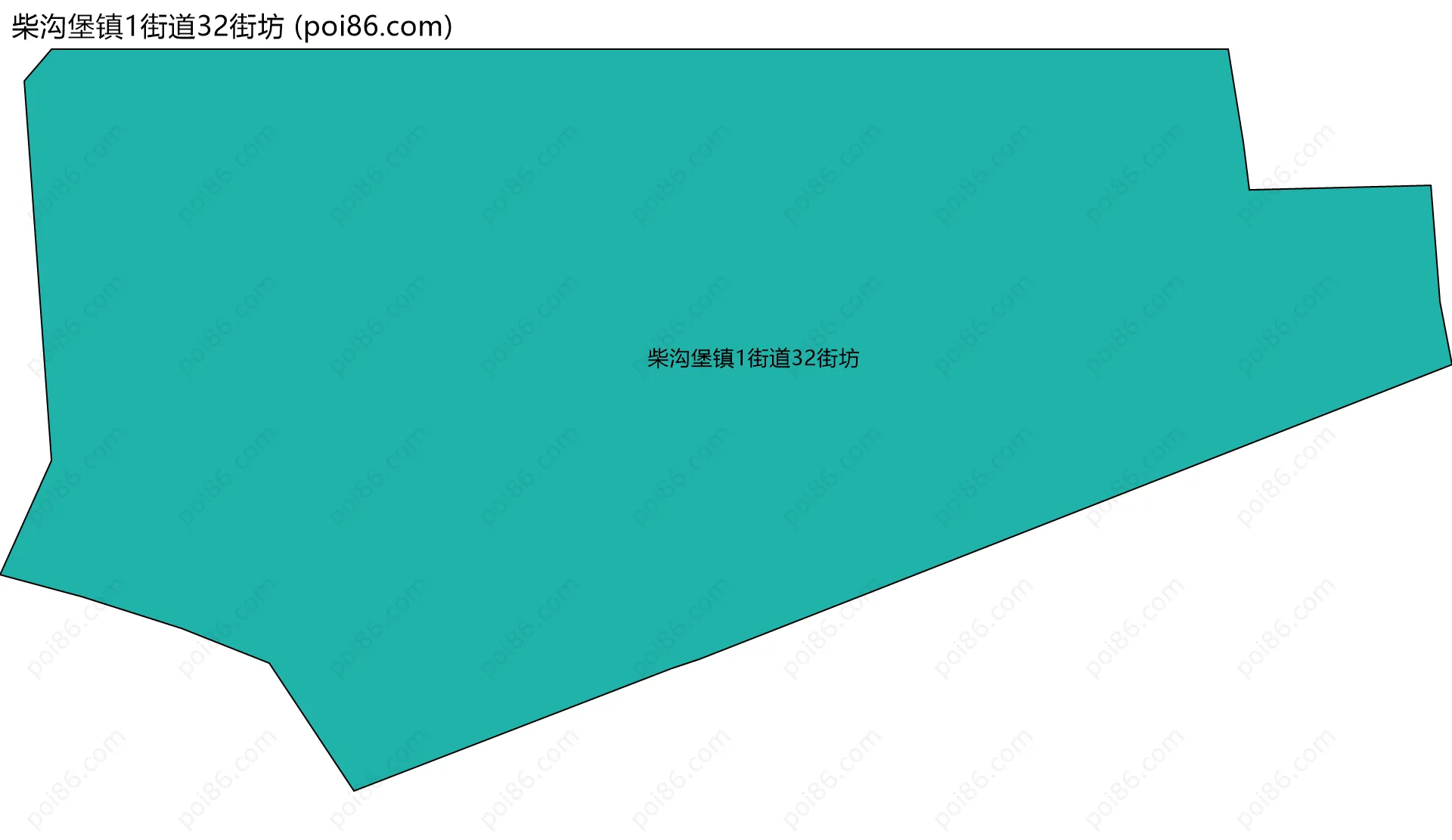 柴沟堡镇1街道32街坊边界地图