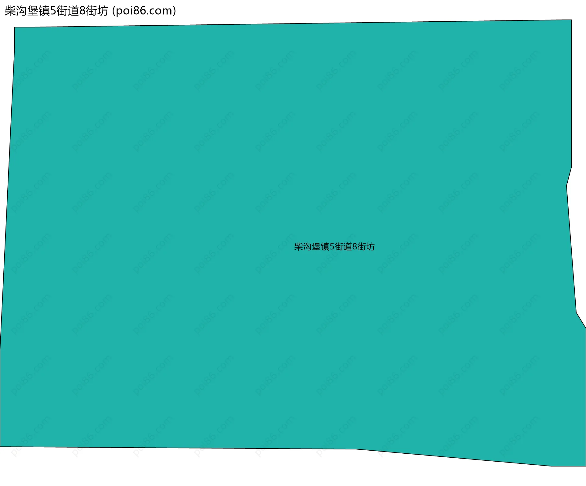 柴沟堡镇5街道8街坊边界地图