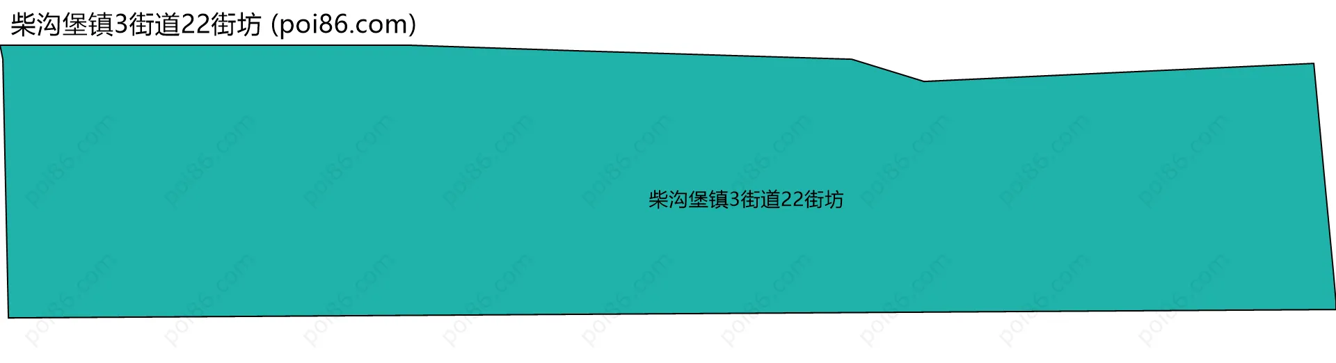 柴沟堡镇3街道22街坊边界地图