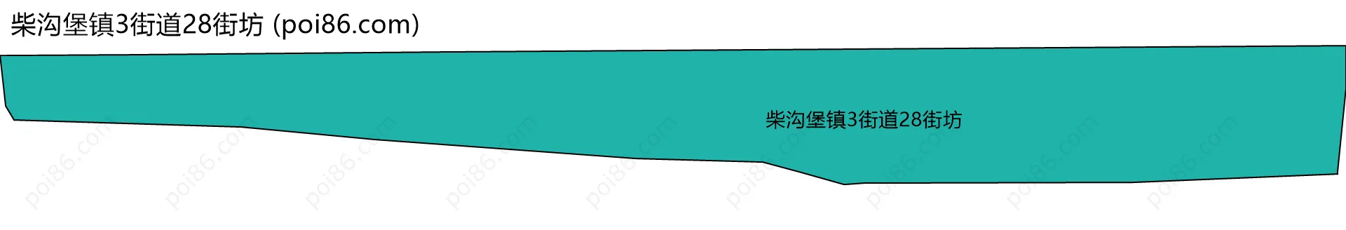 柴沟堡镇3街道28街坊边界地图