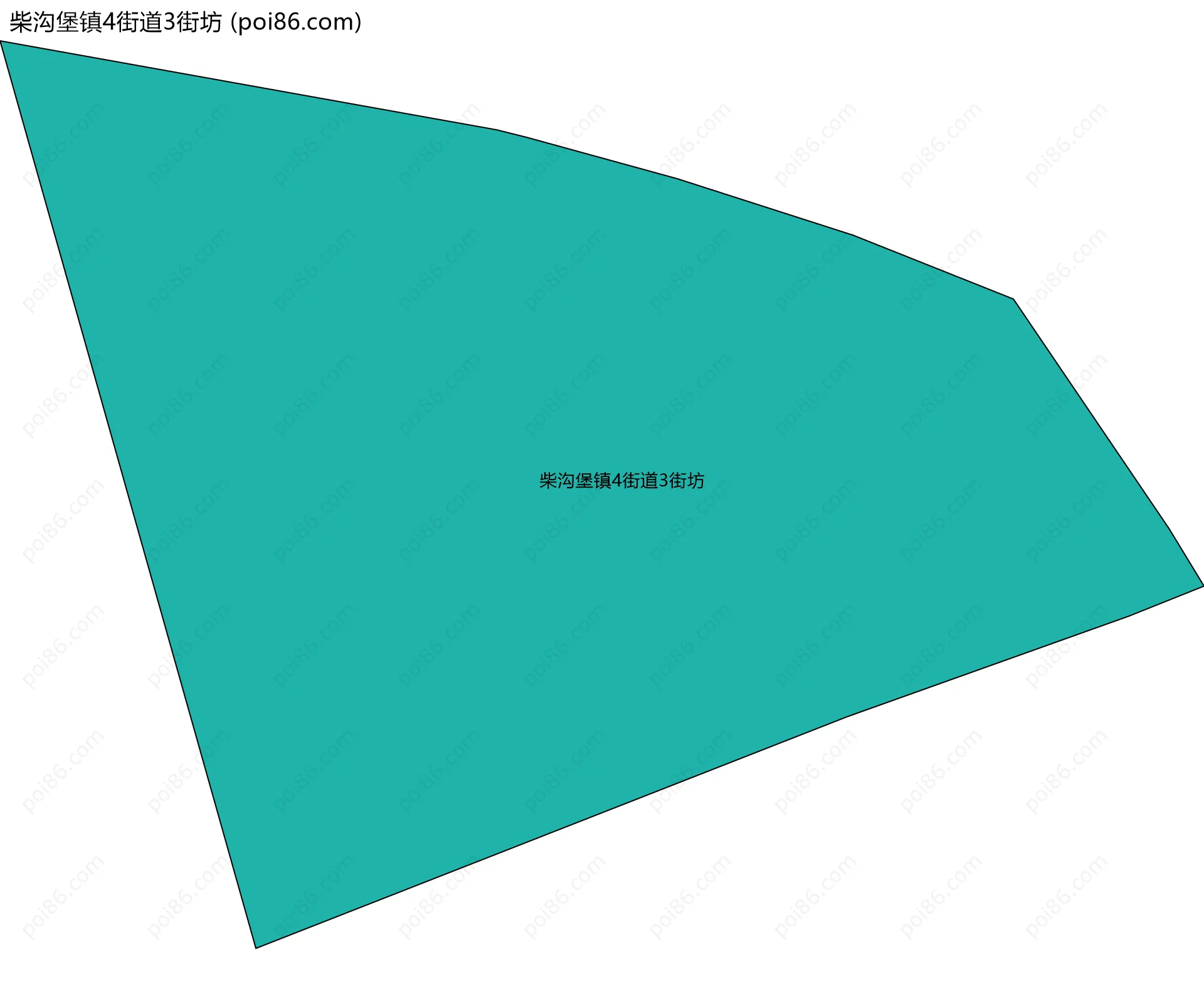 柴沟堡镇4街道3街坊边界地图