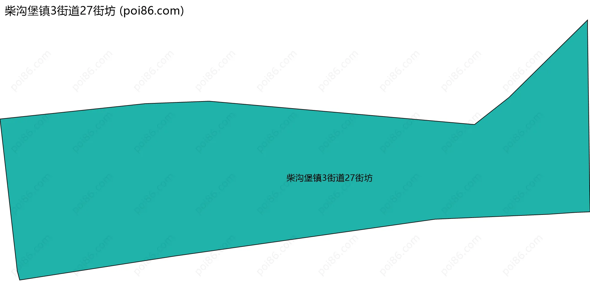 柴沟堡镇3街道27街坊边界地图