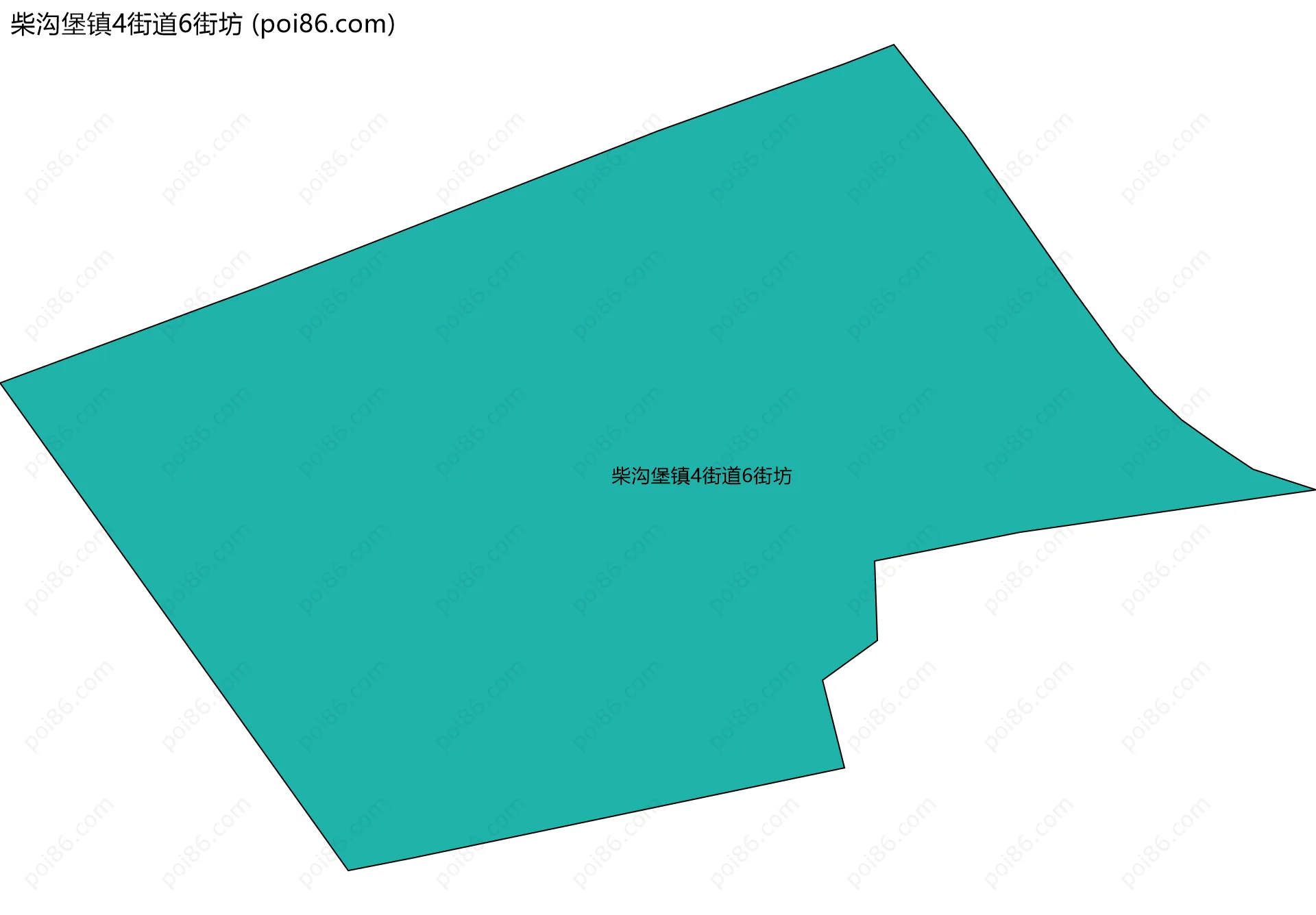 柴沟堡镇4街道6街坊边界地图