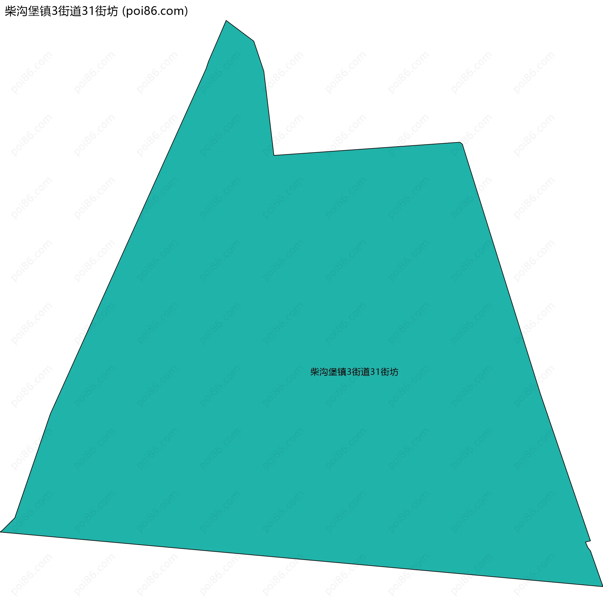柴沟堡镇3街道31街坊边界地图