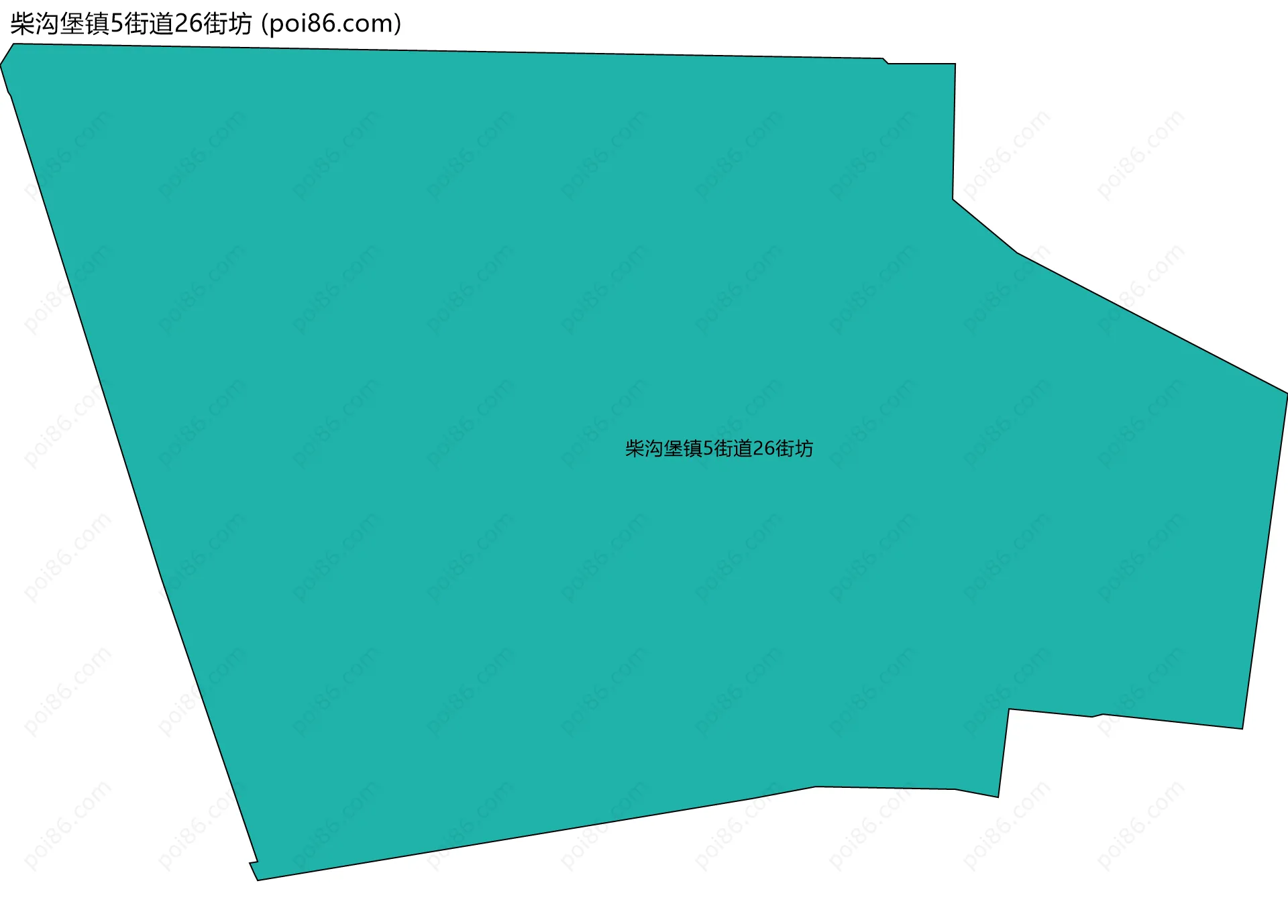 柴沟堡镇5街道26街坊边界地图