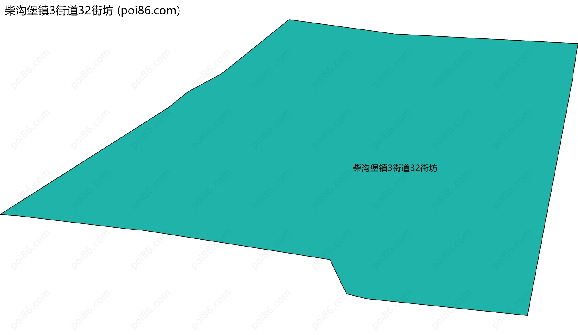 柴沟堡镇3街道32街坊边界地图