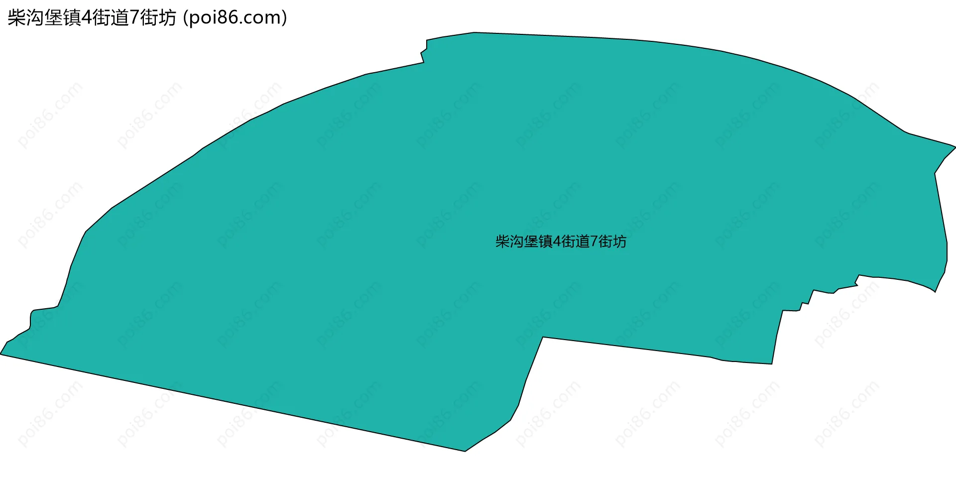 柴沟堡镇4街道7街坊边界地图