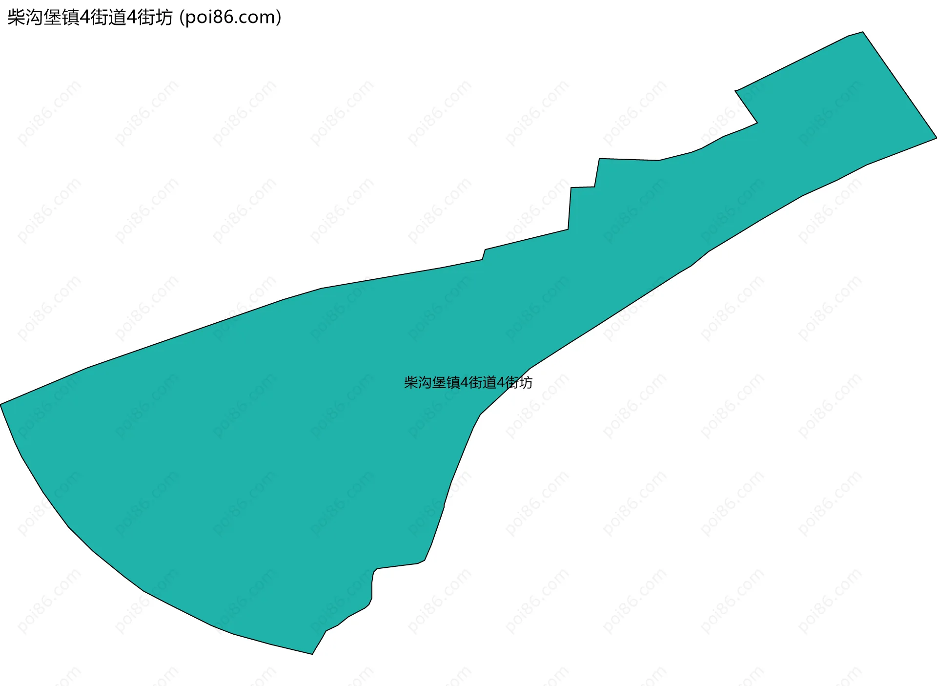 柴沟堡镇4街道4街坊边界地图