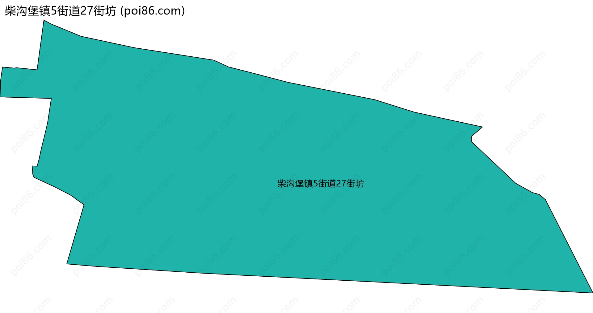 柴沟堡镇5街道27街坊边界地图