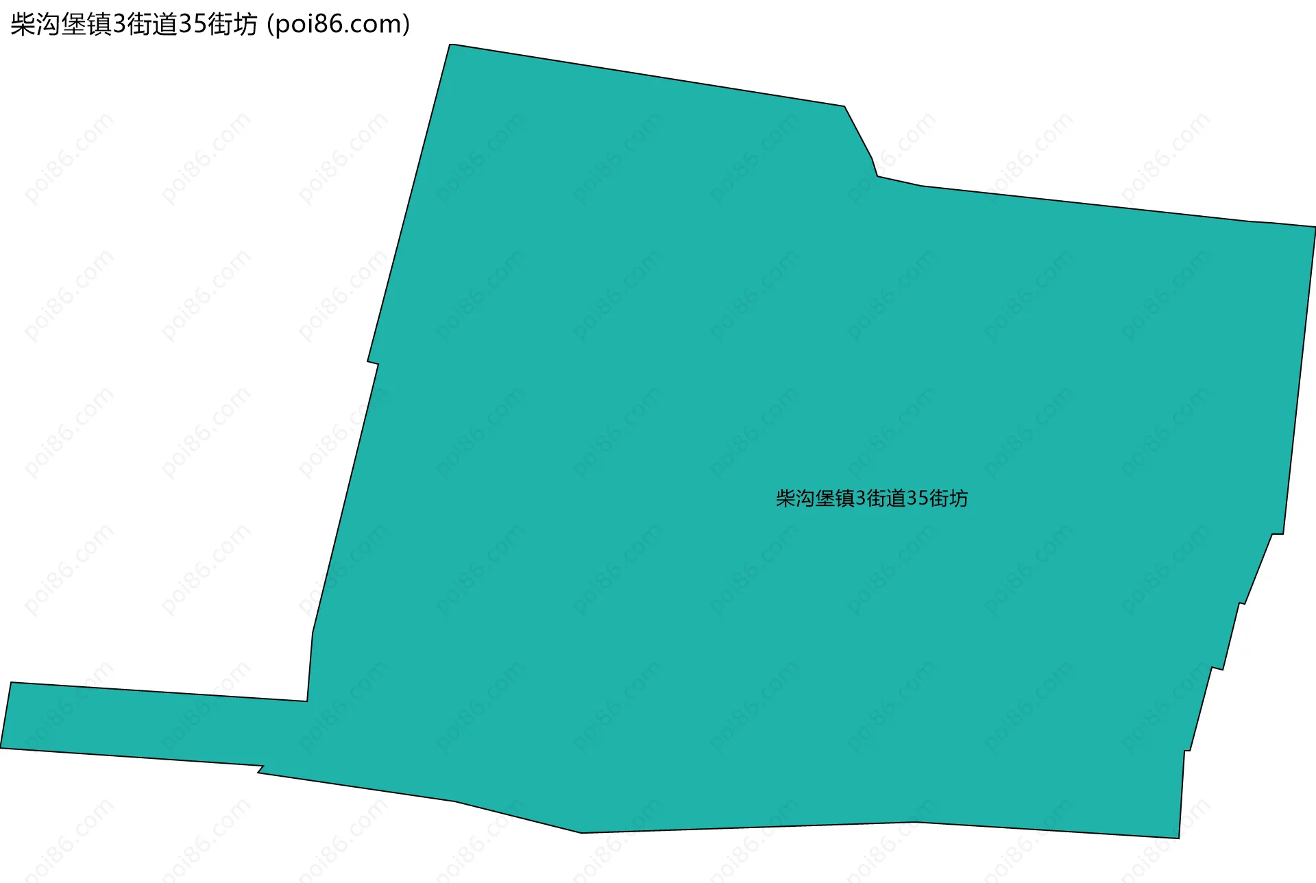 柴沟堡镇3街道35街坊边界地图