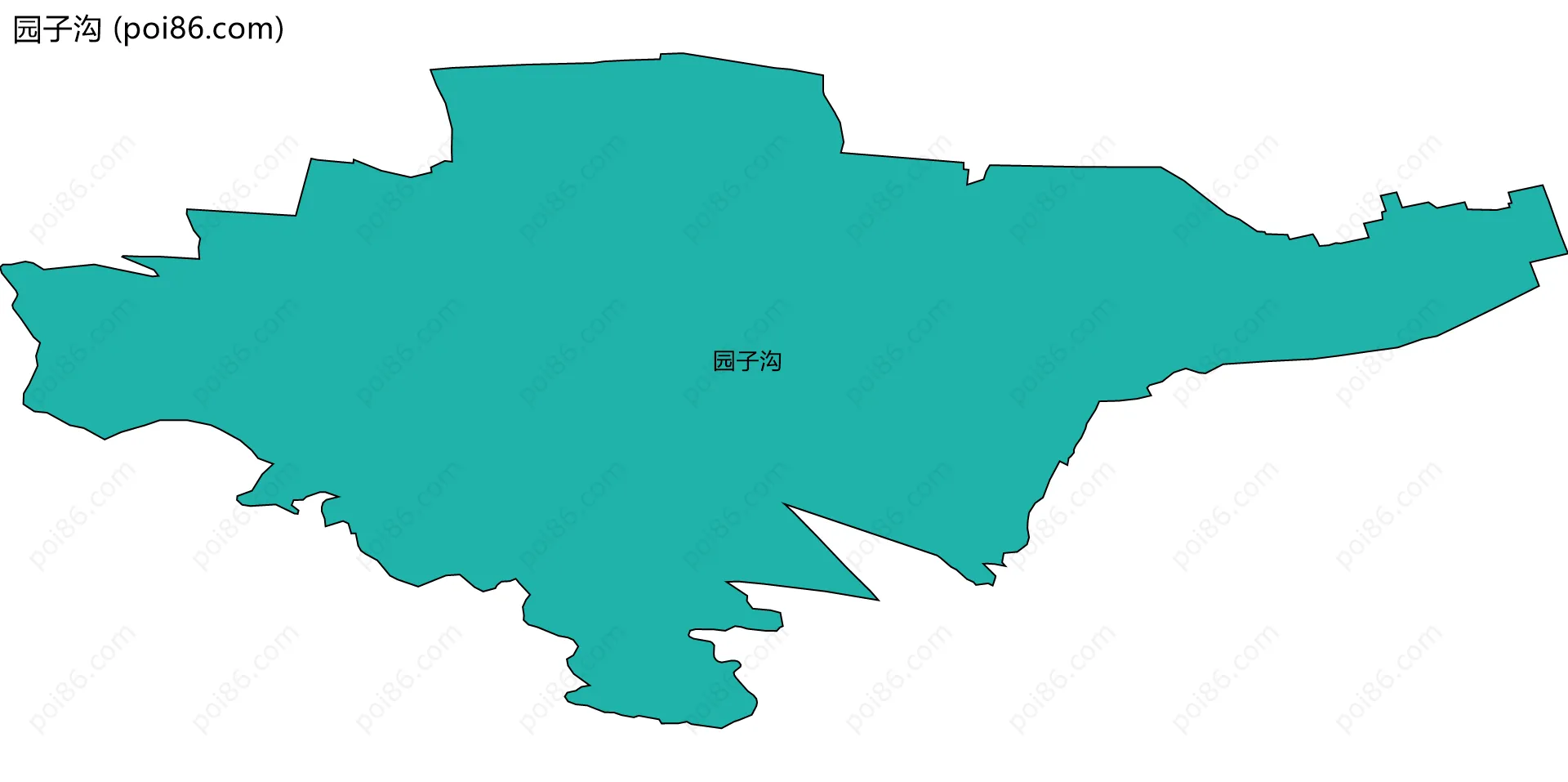 园子沟边界地图