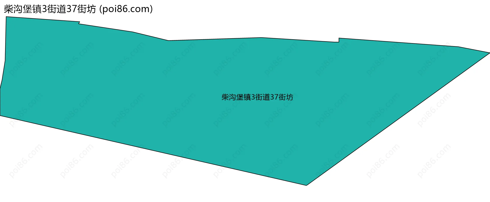 柴沟堡镇3街道37街坊边界地图