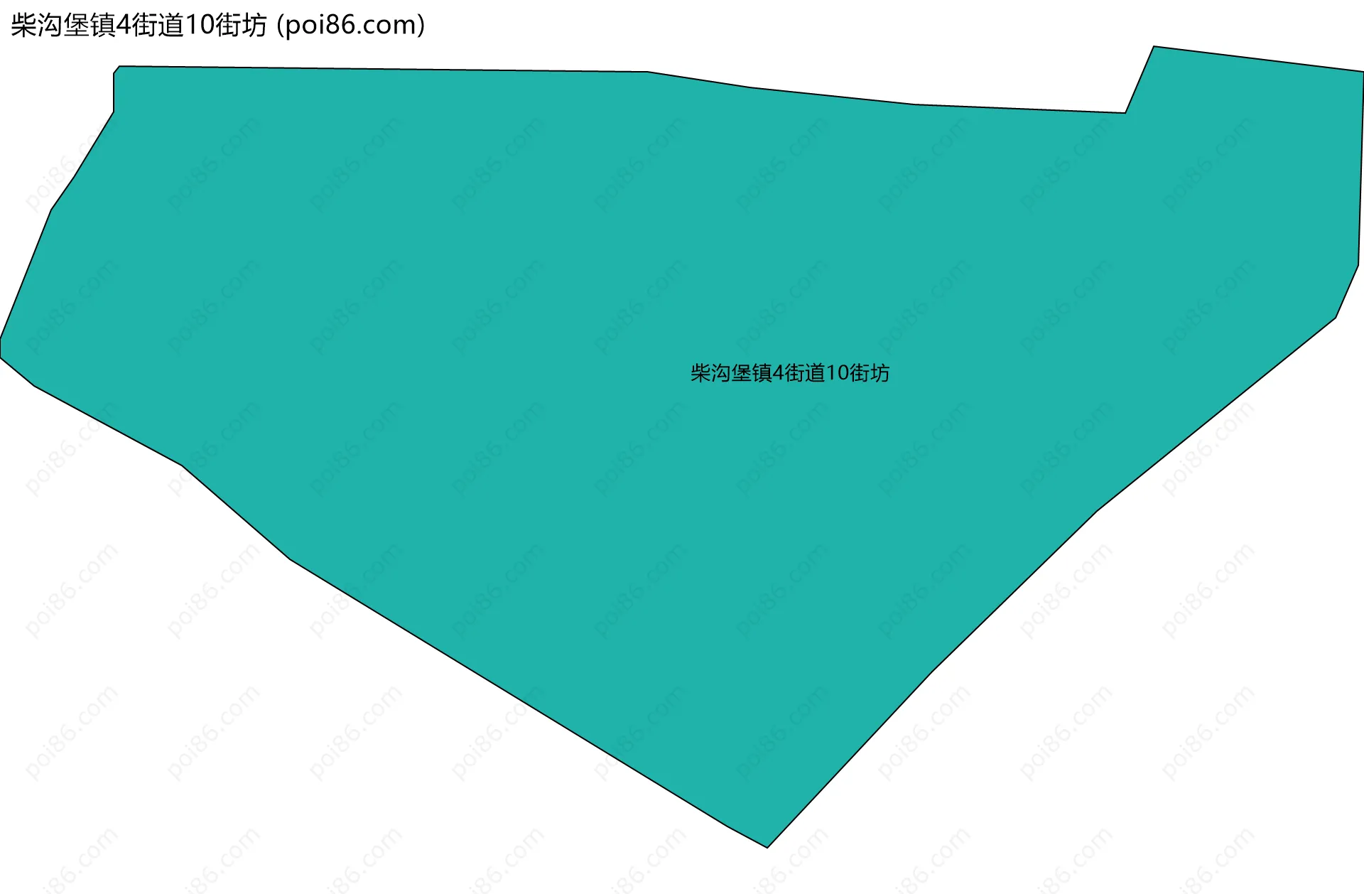 柴沟堡镇4街道10街坊边界地图