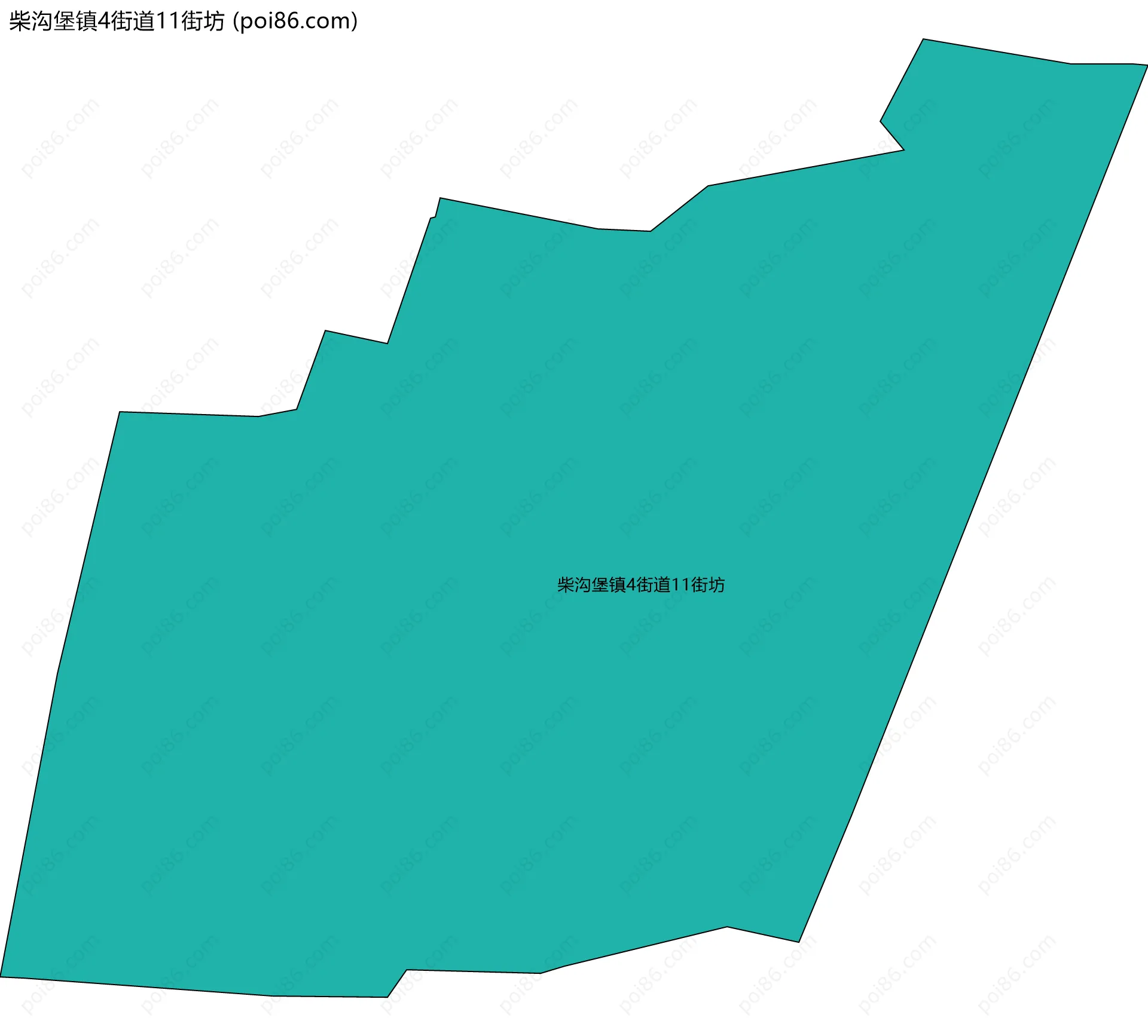 柴沟堡镇4街道11街坊边界地图